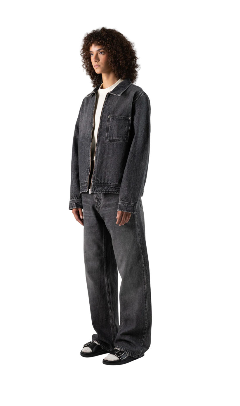 BLACK SHADOW LOOSE JEANS